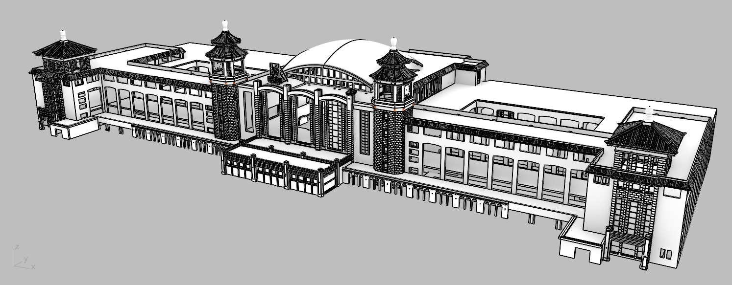 定制-北京站 多比例比例模型图 3