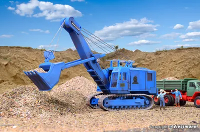 Kibri - H0 MENCK excavator with face shovel 火车模型