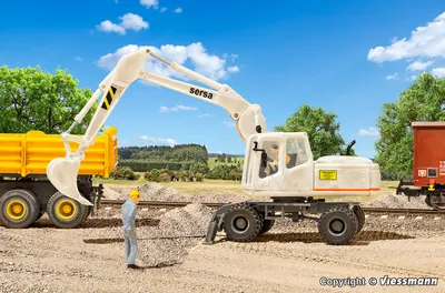 Kibri - H0 SERSA ATLAS mobile excavator 1604 火车模型