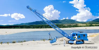 Kibri - H0 MENCK M154 LC dragline excavator 火车模型