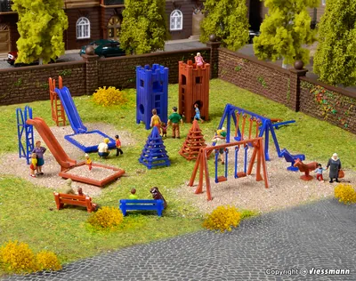 Vollmer - H0 Deco set Playground 火车模型