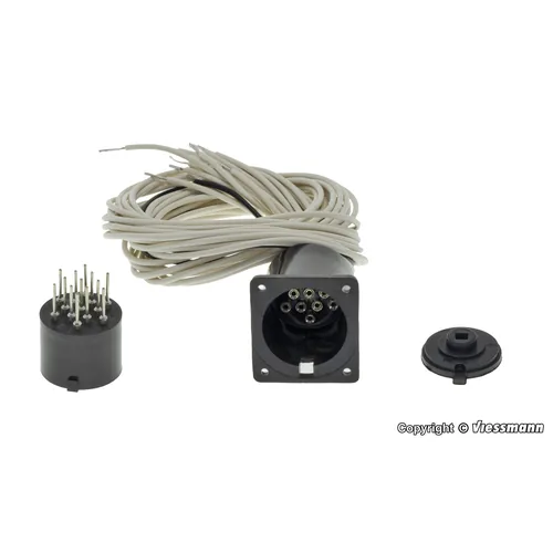 Viessmann - H0 13-pin cylinder plug with connection cables 火车模型