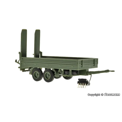 Viessmann - H0 Tandem low loader, military, functional model