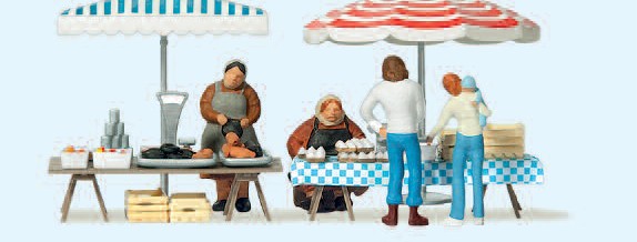 Marktstände. Fertigmodell