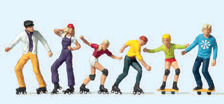 Rollerskate und Skateboard