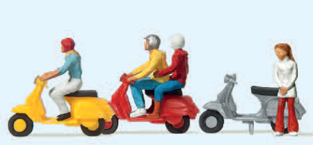 Motorroller "Vespa"-Fahrer