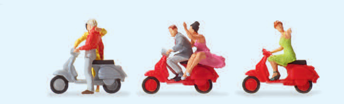 "Vespa"-Fahrer