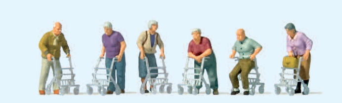 Senioren mit Rollator