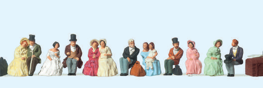 Sitzende Reisende. Um 1847
