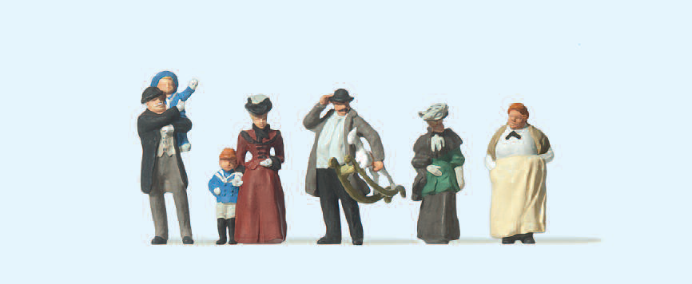 Passanten. Um 1900