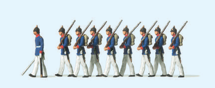 Preußische Infanterie. Paradeuniform. Deutsches Reich. Um 1910