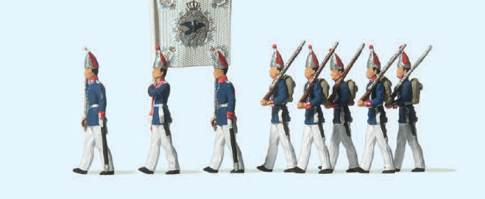 1. Garderegiment zu Fuß. Potsdam 1894. Offizier, Fahnenjunker, Mannschaften