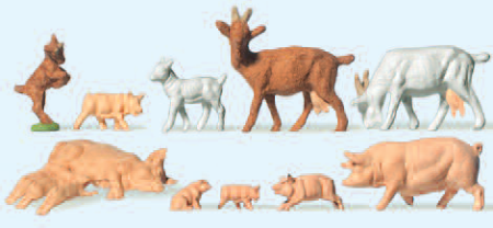 Ziegen und Schweine