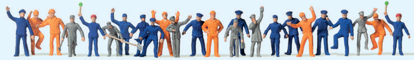 Bahnpersonal. Rangierer. 24 Figuren