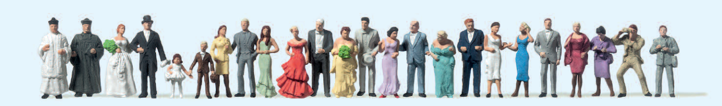 Hochzeitsgesellschaft. 24 Figuren