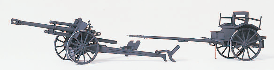 Leichte Feldhaubitze 10,5 cm leFH 18 M. Protze. Mit Zubehör. Deutsches Reich 1939-45. Bausatz