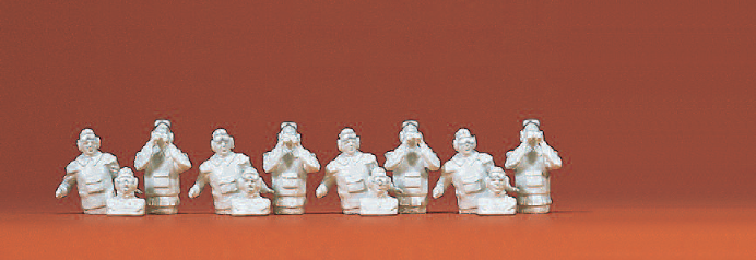 Besatzung zu LLPz "Wiesel". Bundeswehr. Bundesrepublik Deutschland. 12 unbemalte Miniaturfiguren. Bausatz