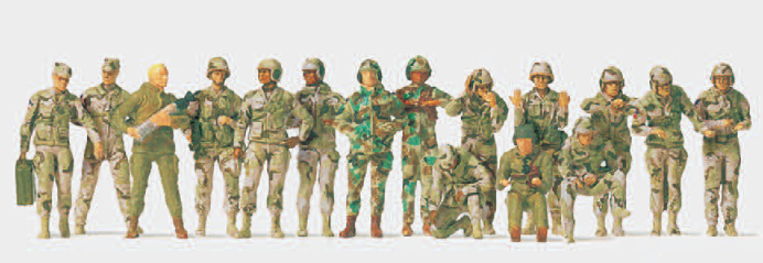 Panzerbesatzungen. US Army 2000. 16 unbemalte Miniaturfiguren. Bausatz