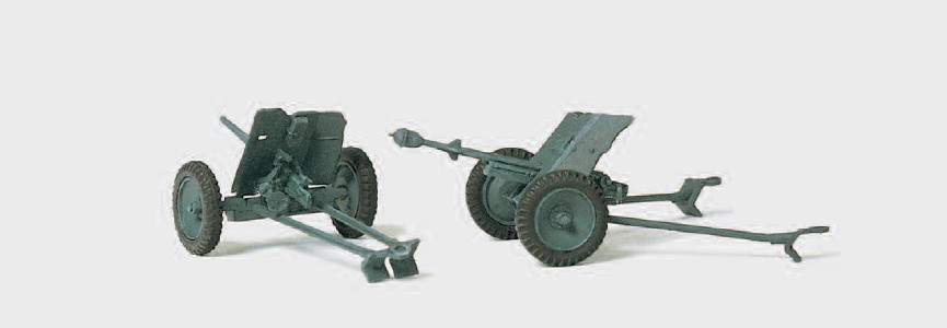 Panzerabwehrkanone 3,7 cm PAK L/45. Deutsches Reich 1939-45. 2 Stück. Bausatz