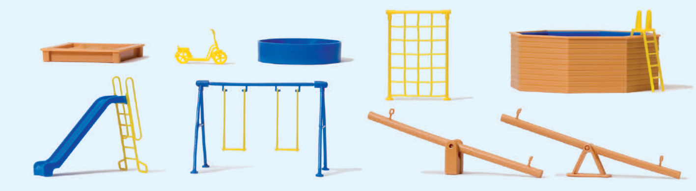 Spielgeräte für Spielplatz und Garten. Bausatz