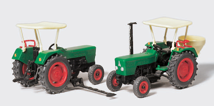 PREISER - Ackerschlepper DEUTZ D 6206. 2 Stück im Bausatz 火车模型