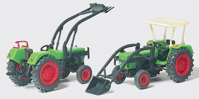 Ackerschlepper DEUTZ D 6206. Mit BAAS- Lader. 2 Stück im Bausatz