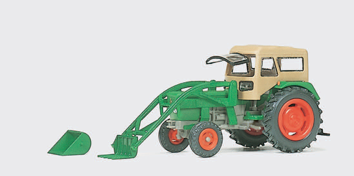Ackerschlepper DEUTZ D 6206. Mit BAAS- Lader und FRITZMEIER Verdeck. Fertigmodell