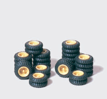 Räder-Set "Zirkus Krone", elfenbein. 16 Räder. Bausatz