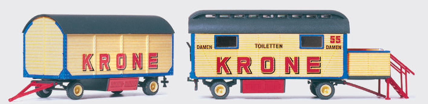 Damentoilette und Packwagen. Bausatz