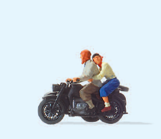 Motorradfahrer. Zündapp KS 750