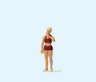 Frau mit Eis
