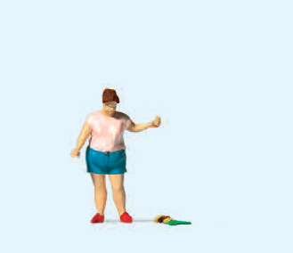 Frau ohne Burger