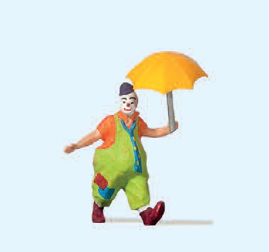 Clown mit Schirm