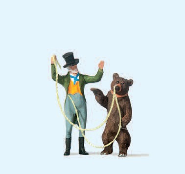 Bärenführer mit Bär