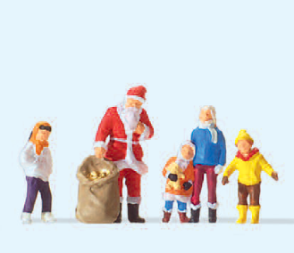 Weihnachtsmann mit Kindern