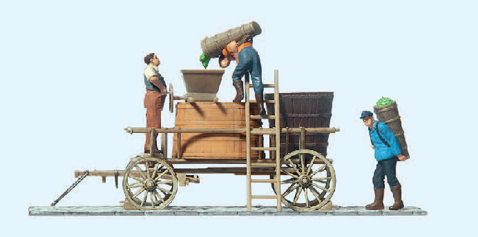 Winzerwagen stehend. Fertigmodell