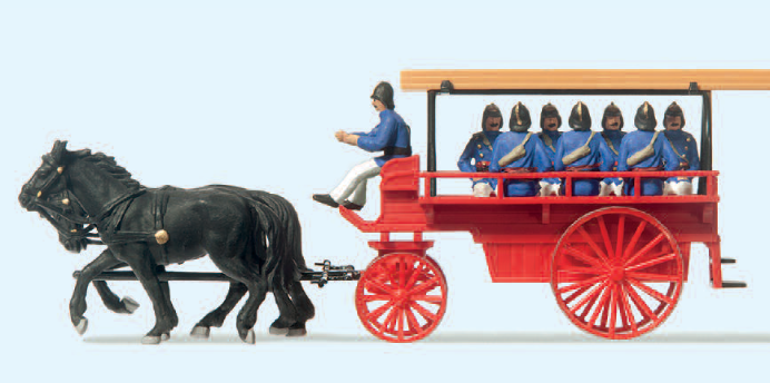 Mannschafts- und Gerätewagen. Um 1900. Fertigmodell