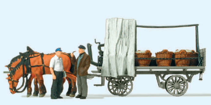 Rollwagen mit Gemüseladung. Fertigmodell
