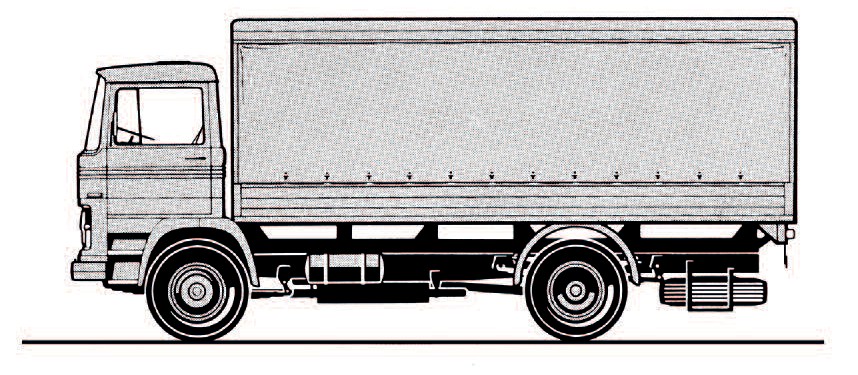 Lastkraftwagen. Mercedes-Benz LP 1113. Bausatz