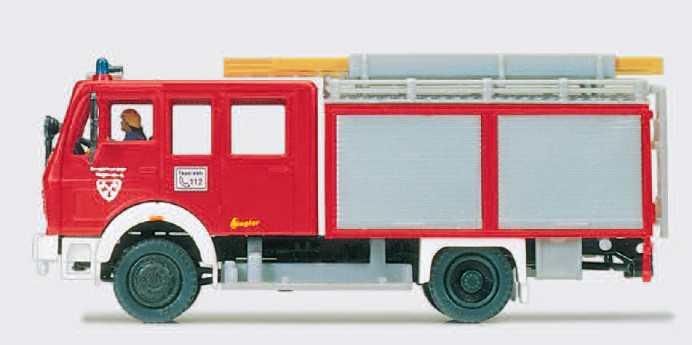 Löschgruppenfahrzeug LF 16. Mercedes-Benz 1019 AF/36. Aufbau ZIEGLER. Fertigmodell