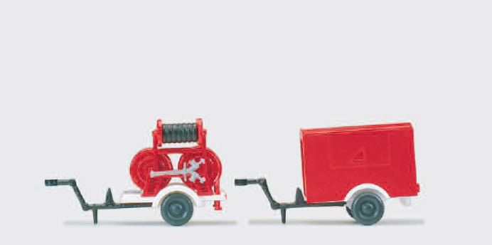 Schlauchanhänger ZIEGLER 2 B/2 C und Tragkraftspritzenanhänger ZIEGLER. Fertigmodelle