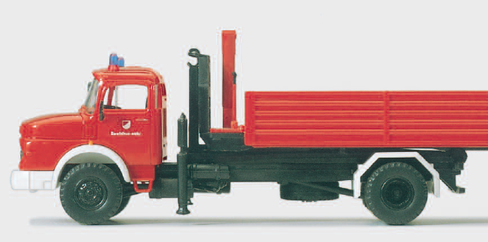 Wechselaufbaufahrzeug WAF. MB LA 1924. Abrollkipper MEILLER. 1 Container. Fertigmodell