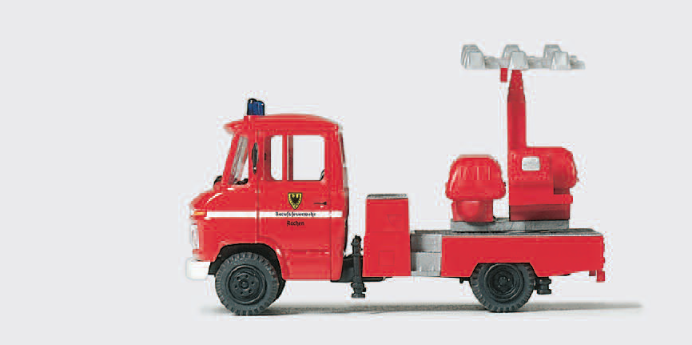 Gerätewagen GW Licht. MB 408 B. Lichtanlage KULI. Fertigmodell