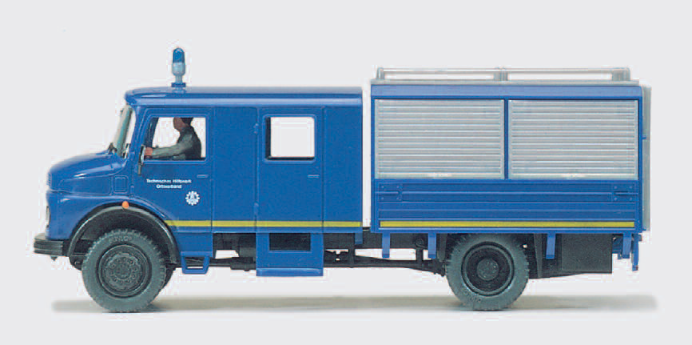 Mannschaftskraftwagen MKW 72. Technisches Hilfswerk THW. Mercedes-Benz LA 1113 B/42. Fertigmodell