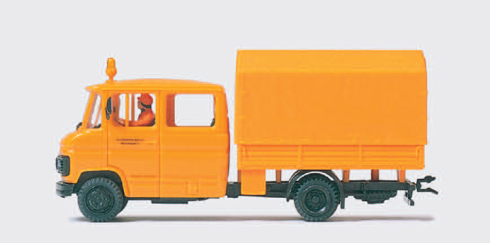Lastkraftwagen. Straßenmeisterei. MB 508. Doppelkabine. Fertigmodell