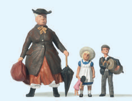 Tante Tulli mit Neffe und Nichte