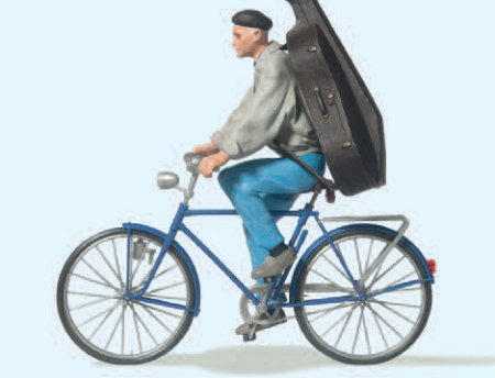 Student auf Fahrrad