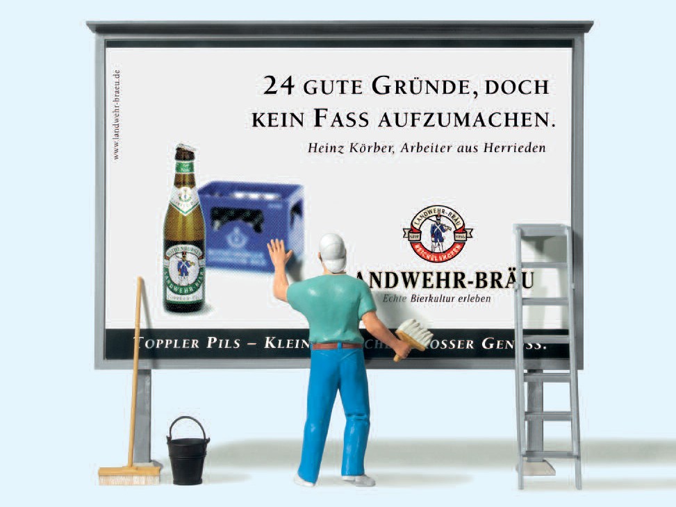 Plakattafel, Plakatkleber, Zubehör