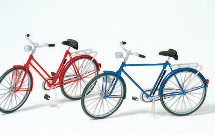 Herren- und Damenfahrrad. Bausatz