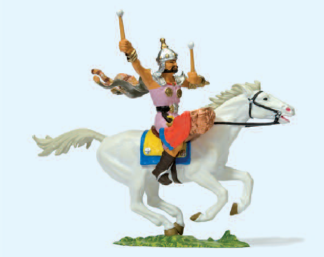Hunne zu Pferd. Trommler